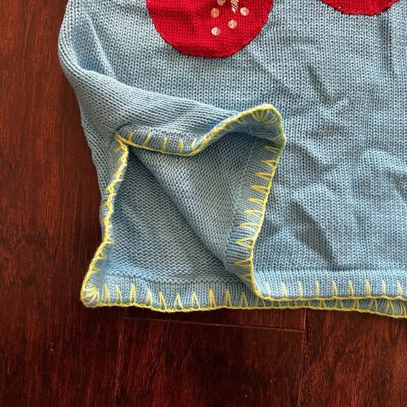 NEW The Quacker Factory Women’s Sweater Sz 1X Cherries 🍒 & Appliqués New w Tags - Picture 7 of 9
